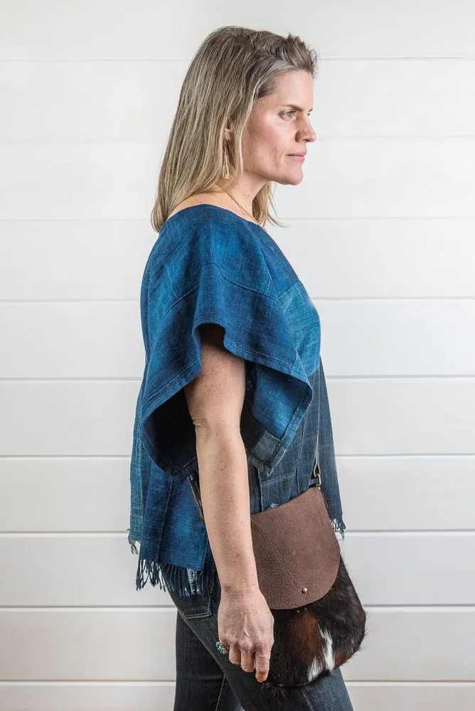 Indigo   Leather Crossbody Bags