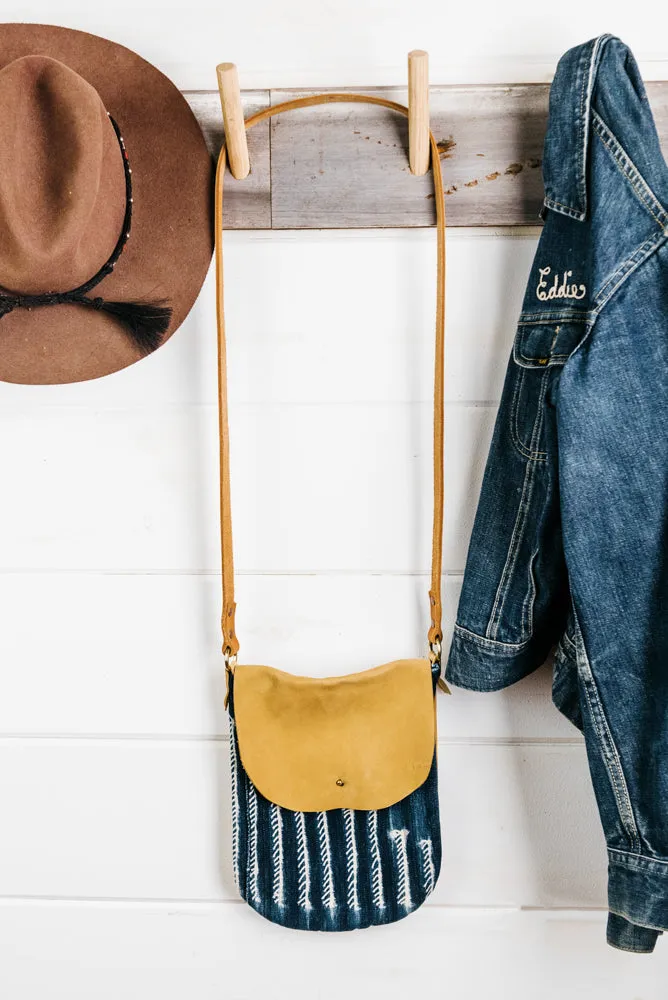 Indigo   Leather Crossbody Bags