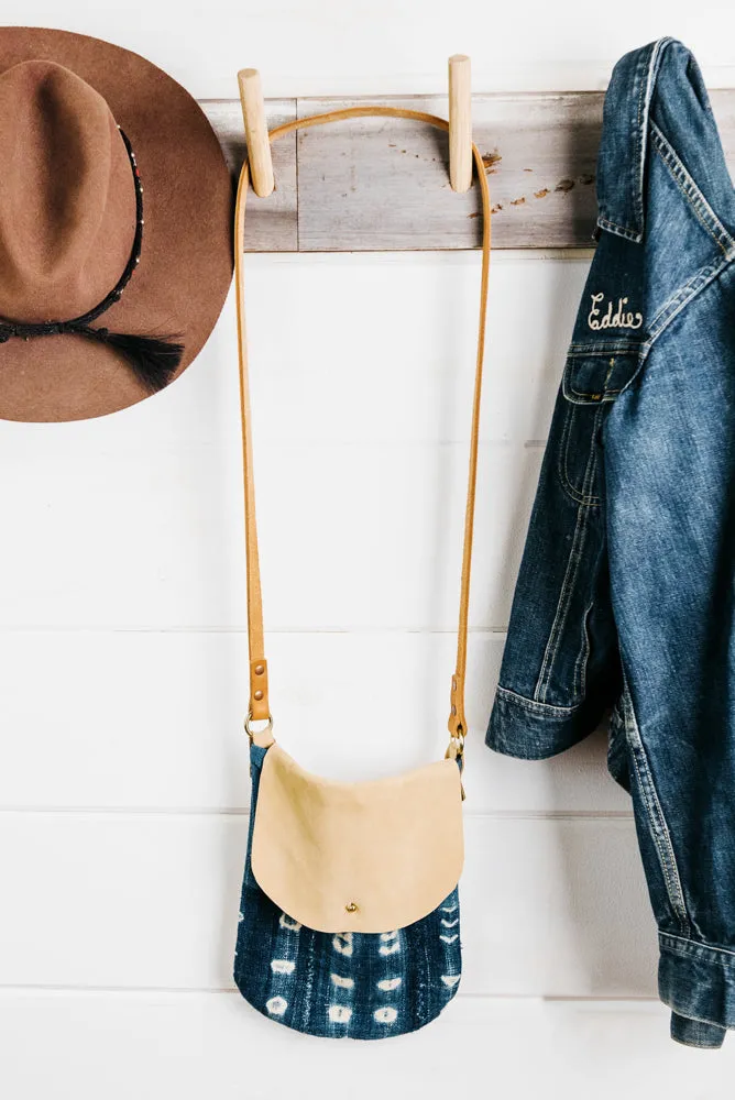 Indigo   Leather Crossbody Bags