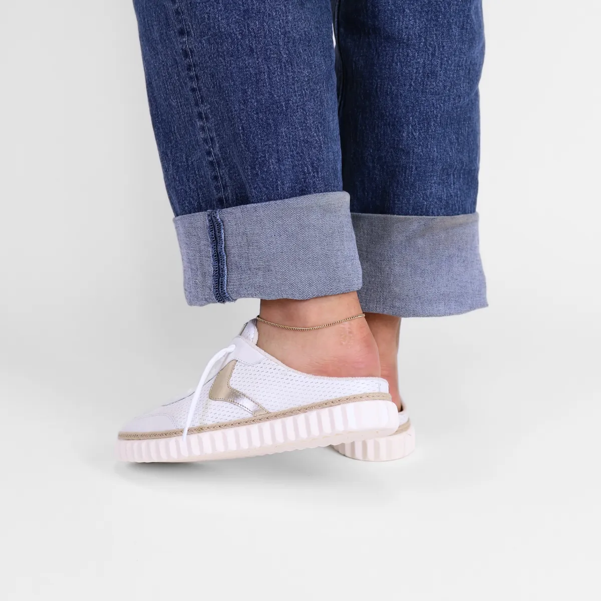 Ines Mule Nappa White