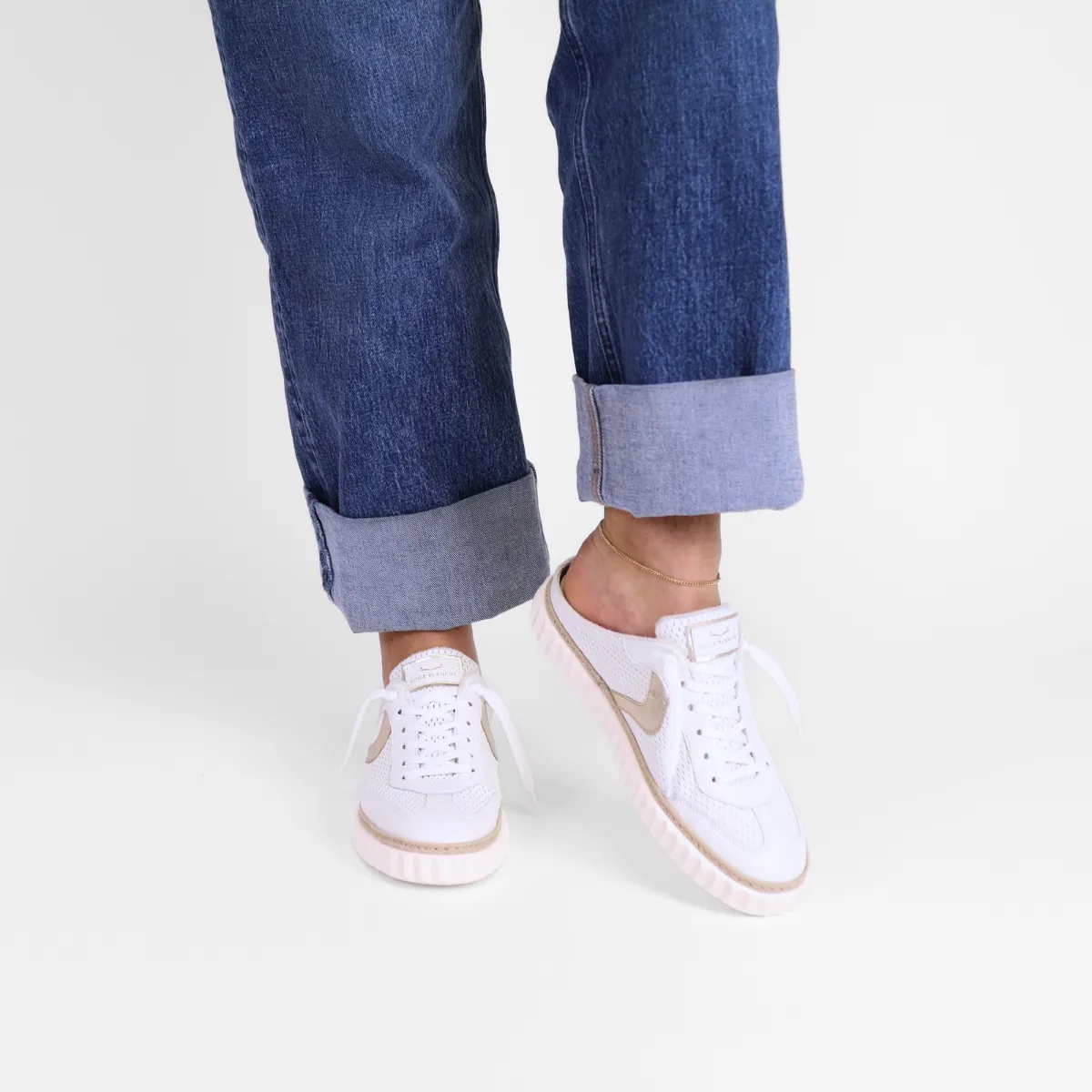 Ines Mule Nappa White