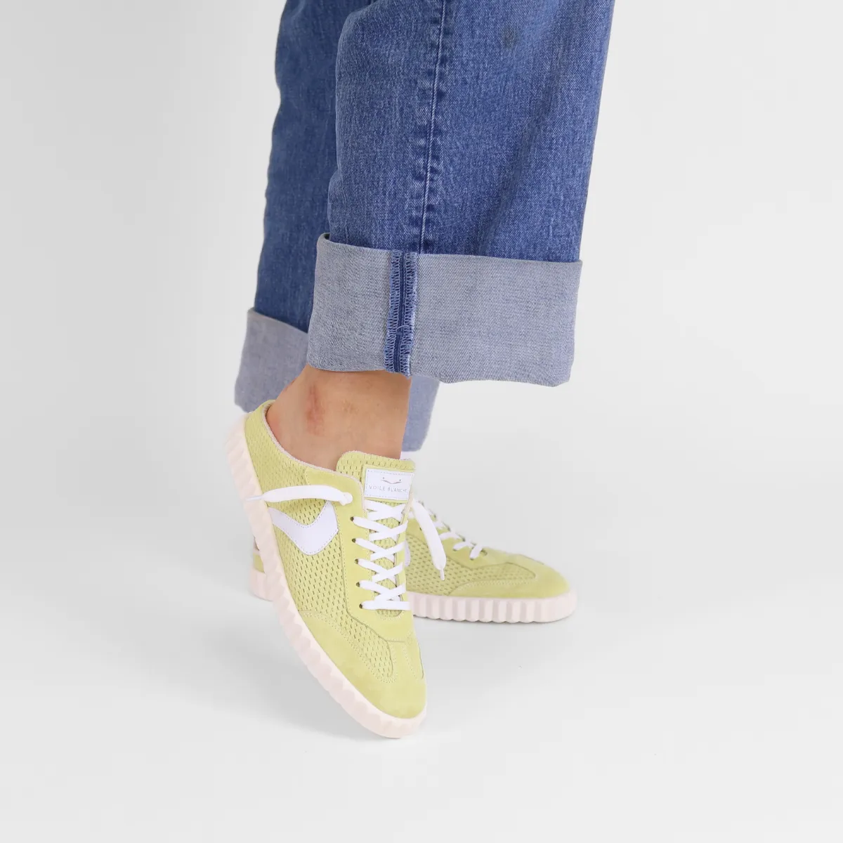 Ines Mule Suede Straw