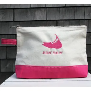 Island Make Up Bag in Hot Pink