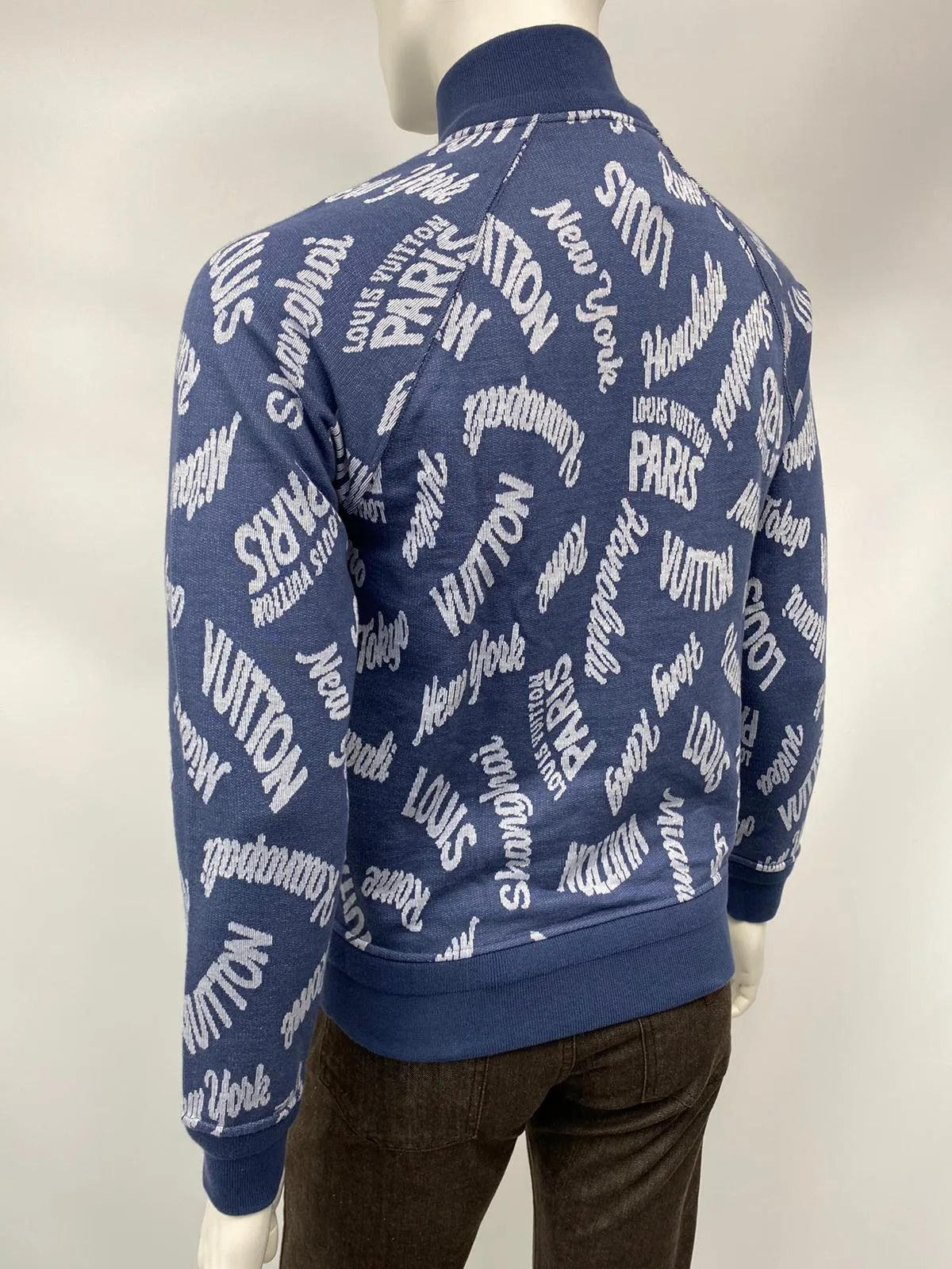 Jacquard Cities Half Zip Sweater