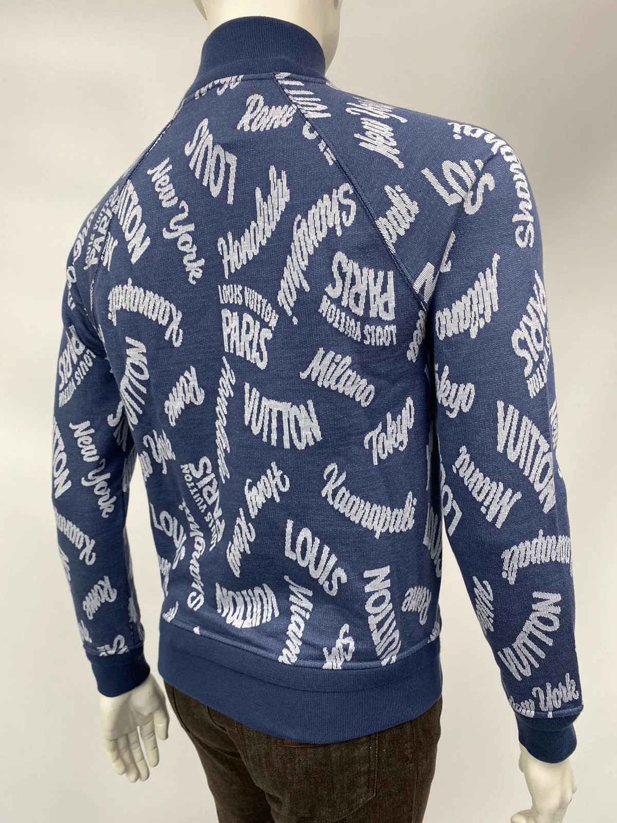 Jacquard Cities Half Zip Sweater