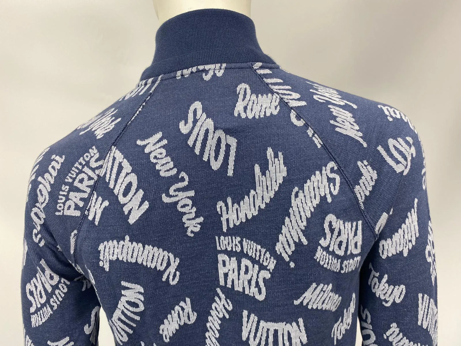 Jacquard Cities Half Zip Sweater