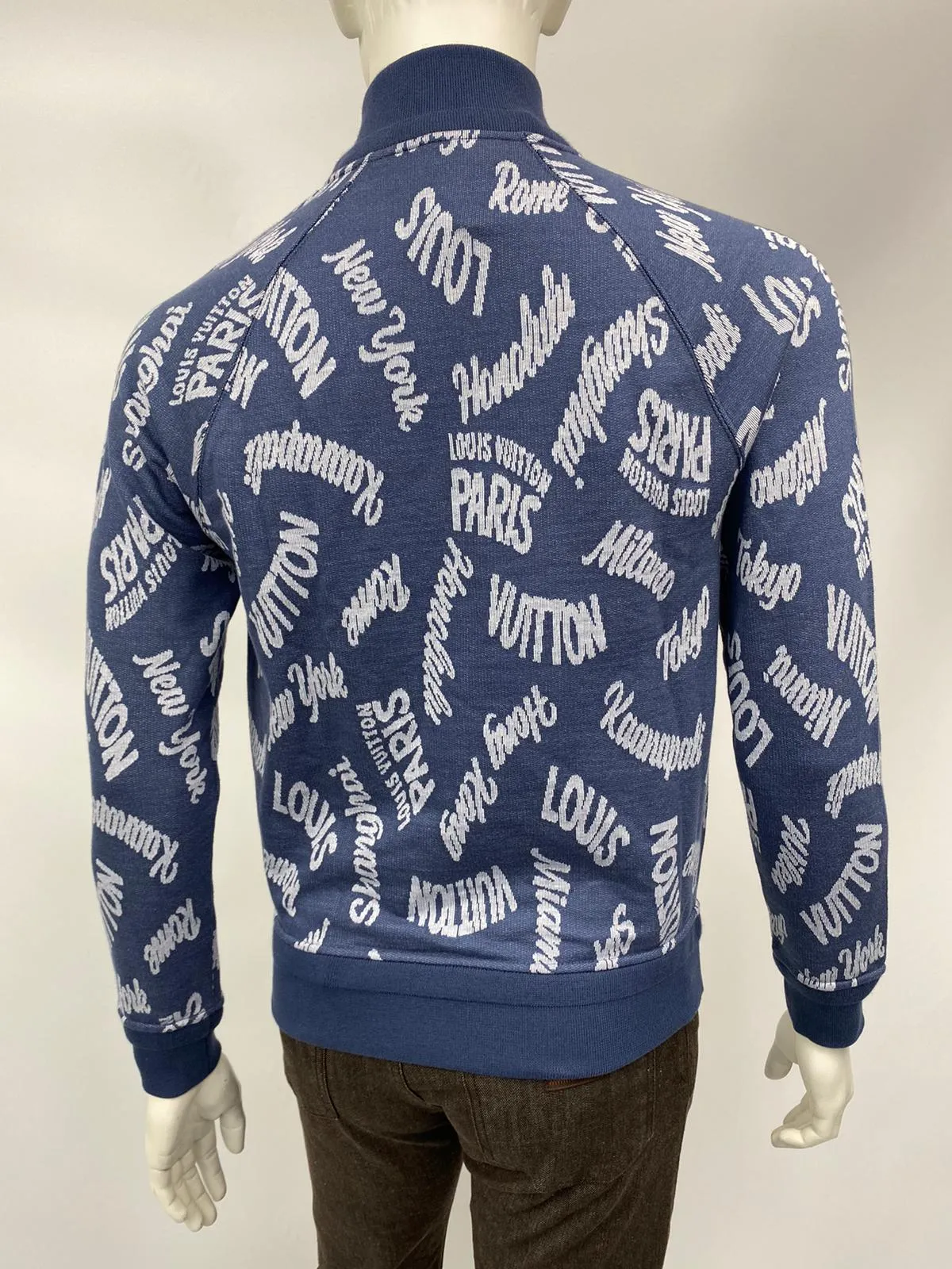 Jacquard Cities Half Zip Sweater