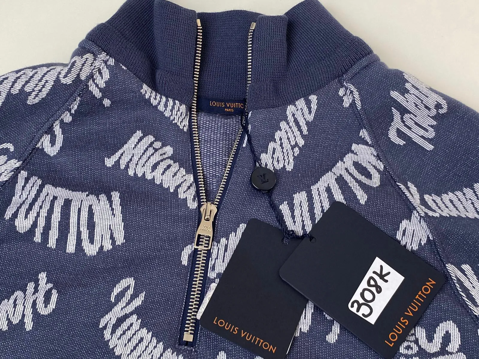 Jacquard Cities Half Zip Sweater
