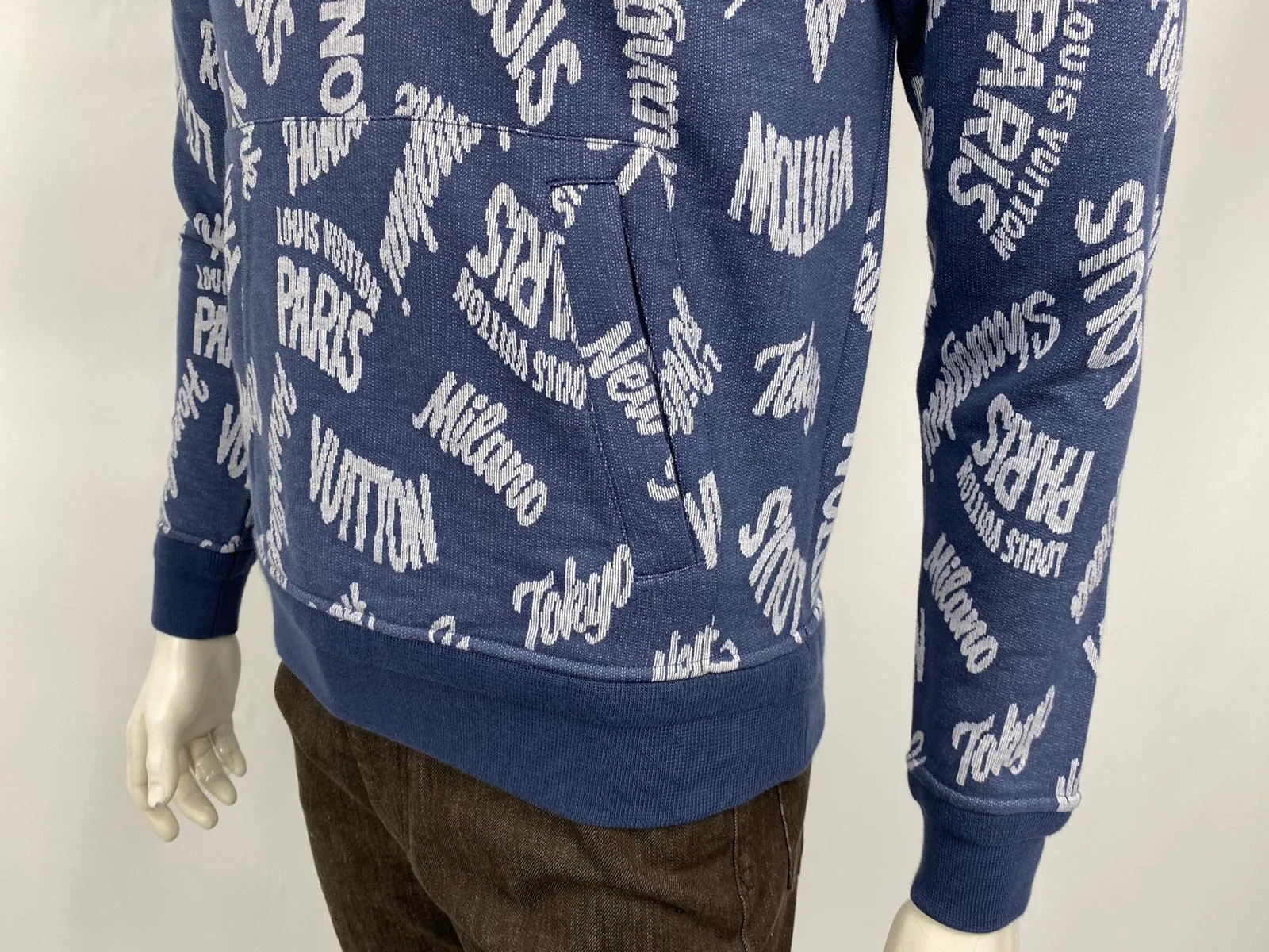 Jacquard Cities Half Zip Sweater