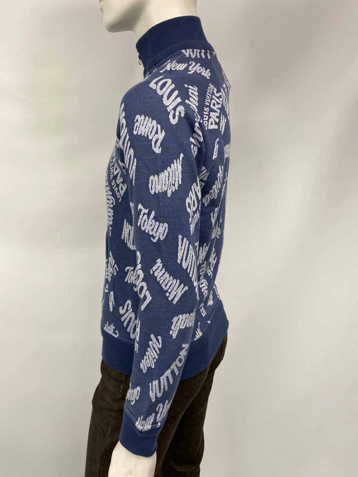 Jacquard Cities Half Zip Sweater