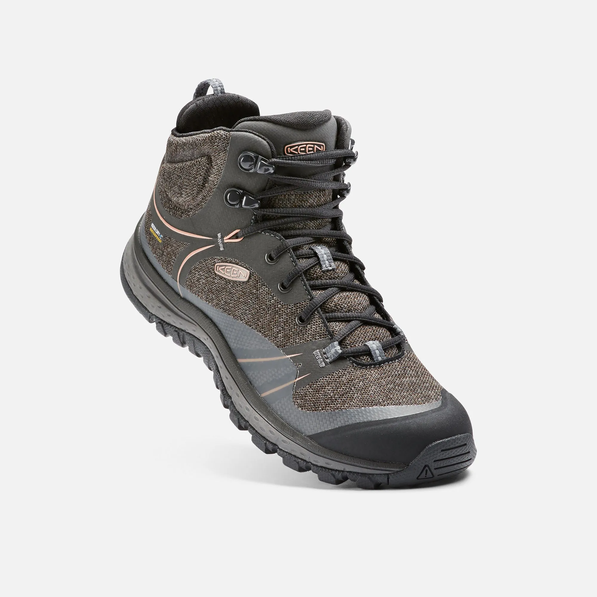 Keen Terradora Mid WP, Women's Waterproof Trail-running Shoe, Raven/Rose Dawn