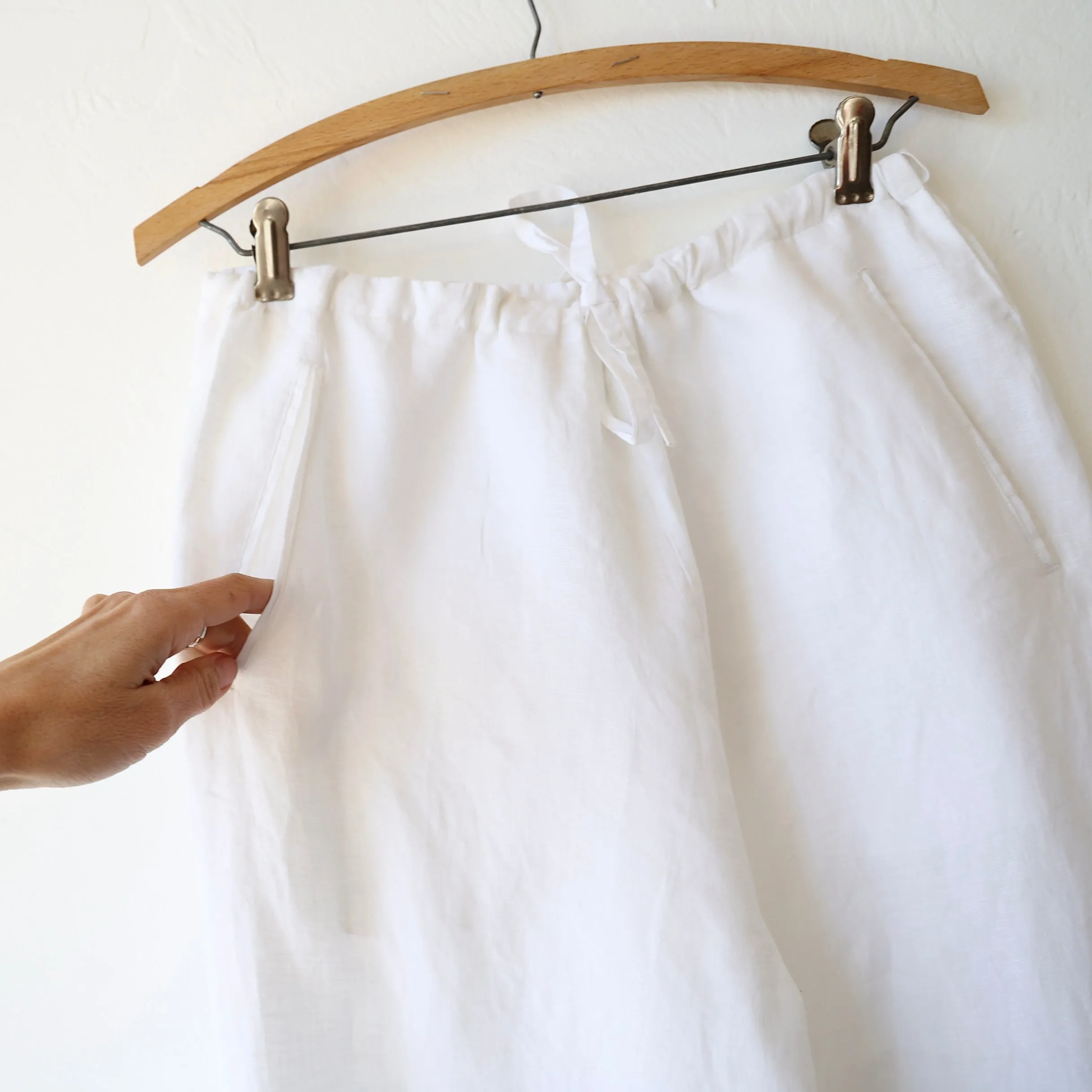 Khadi and Co. Linen Pants - White
