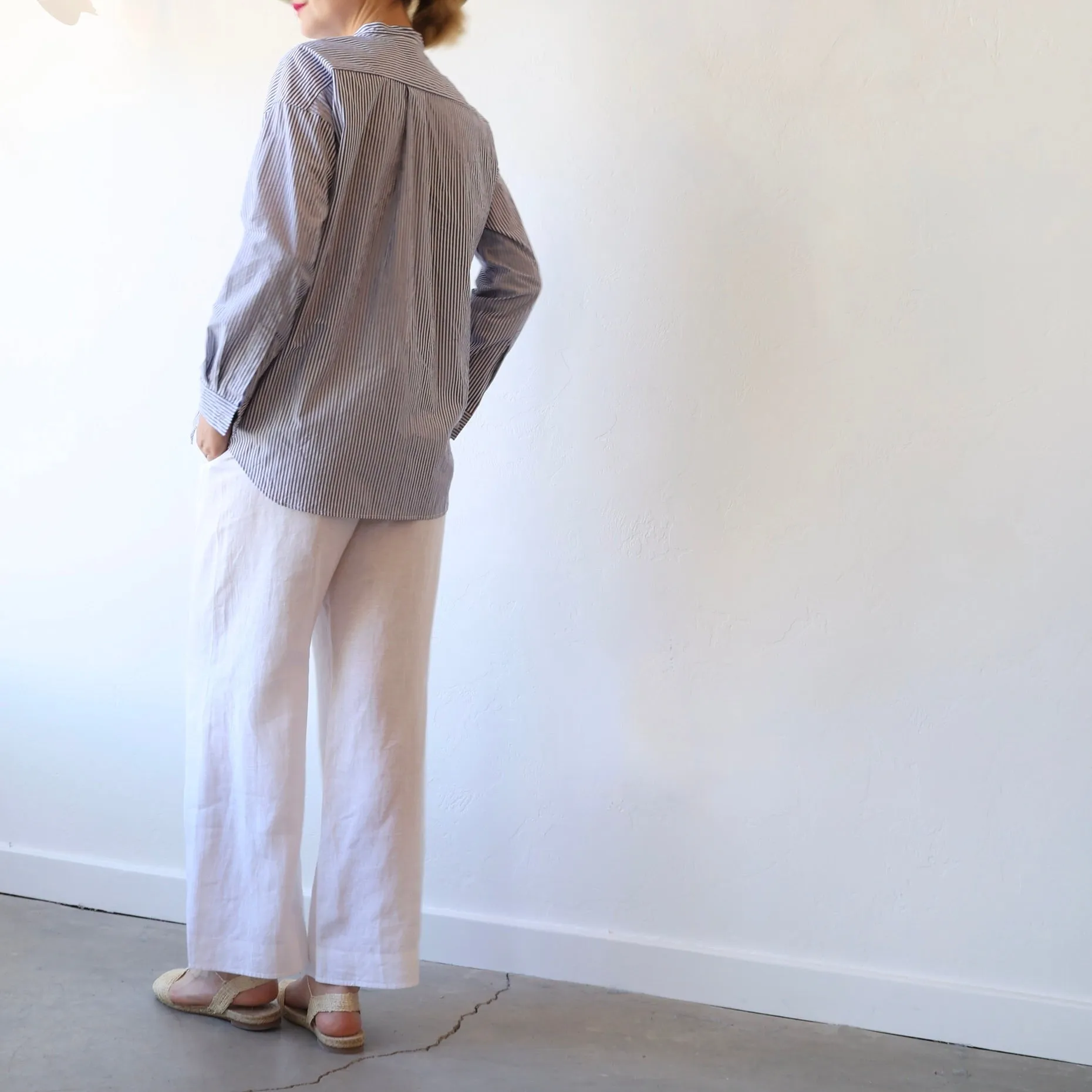 Khadi and Co. Linen Pants - White