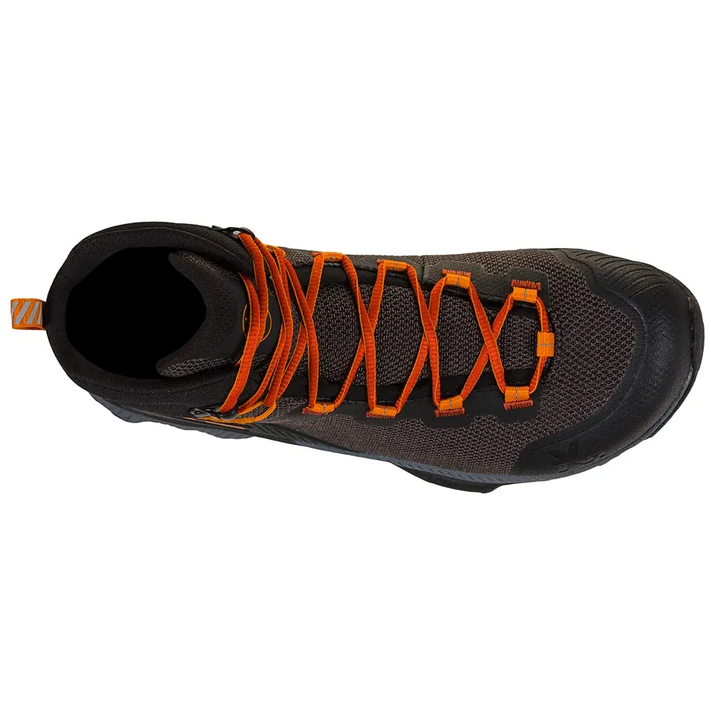 La Sportiva Men's TX Hike Mid Hiking Boots, Carbon/Saffron, 10