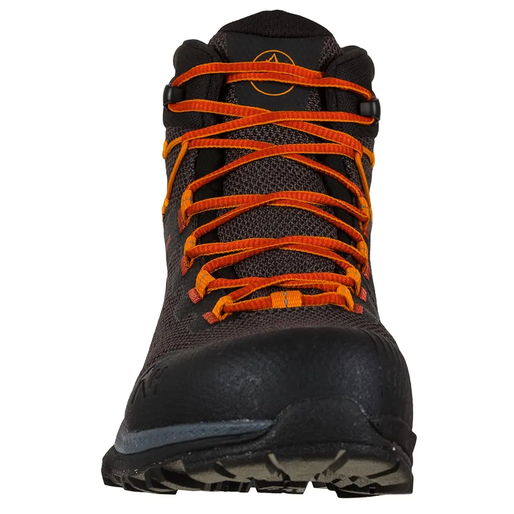La Sportiva Men's TX Hike Mid Hiking Boots, Carbon/Saffron, 10