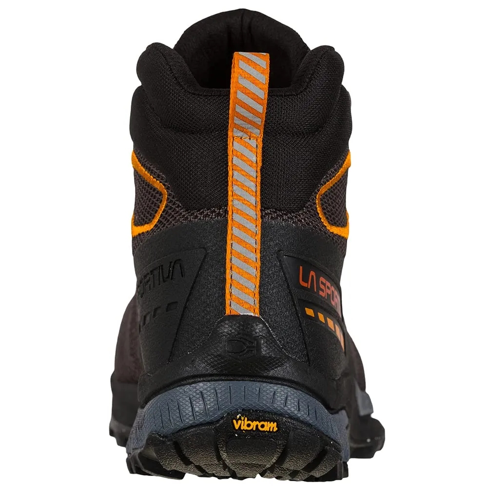 La Sportiva Men's TX Hike Mid Hiking Boots, Carbon/Saffron, 10
