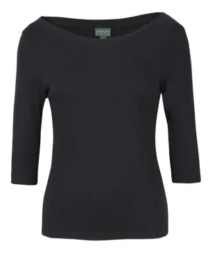Ladies 3/4 Sleeve Boat Neck Tee (JB-1BT3)