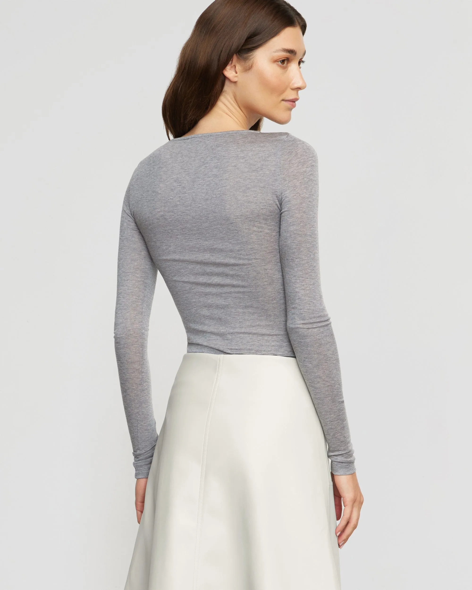 Lana Tencel-Wool Semi-Sheer Tee