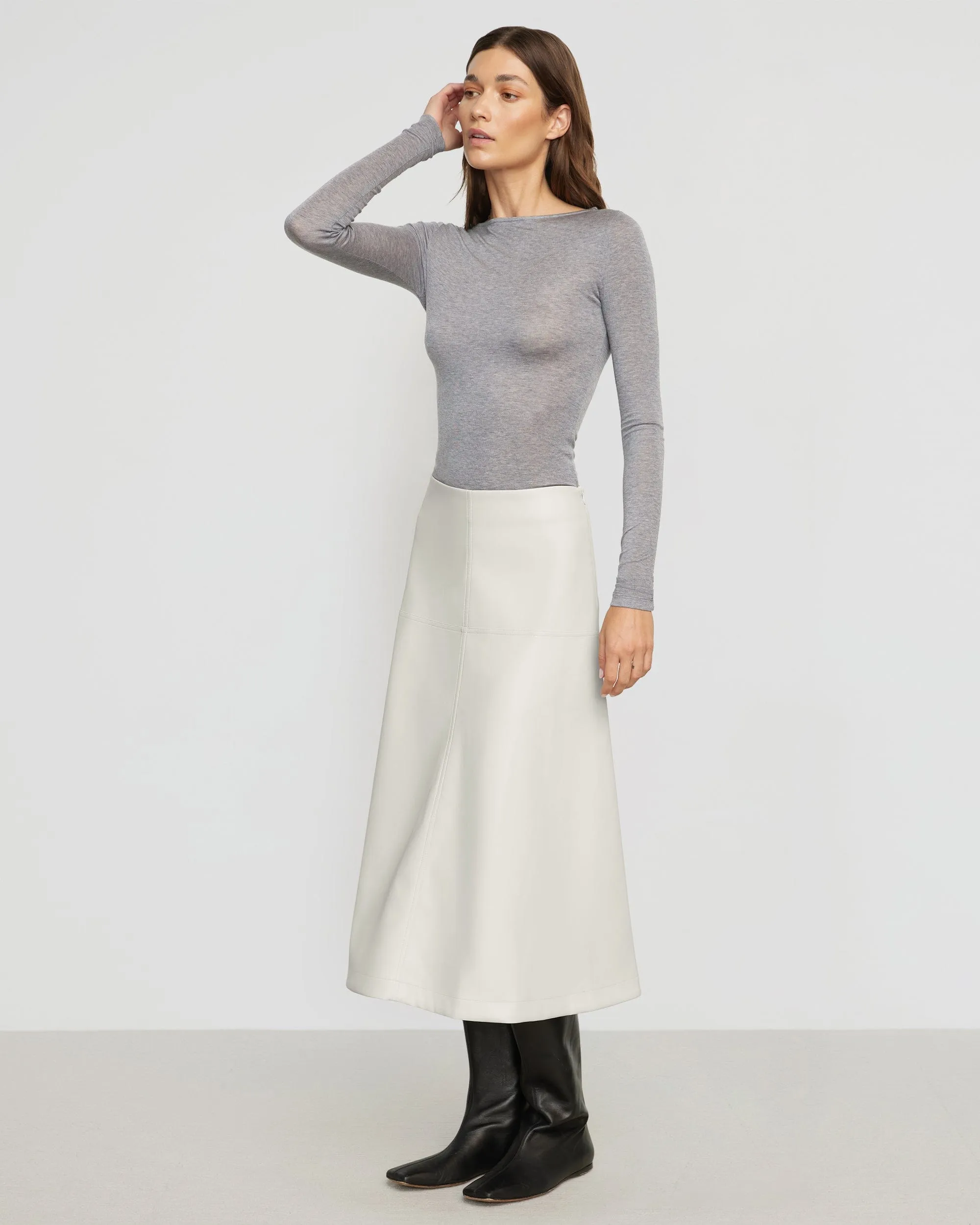 Lana Tencel-Wool Semi-Sheer Tee