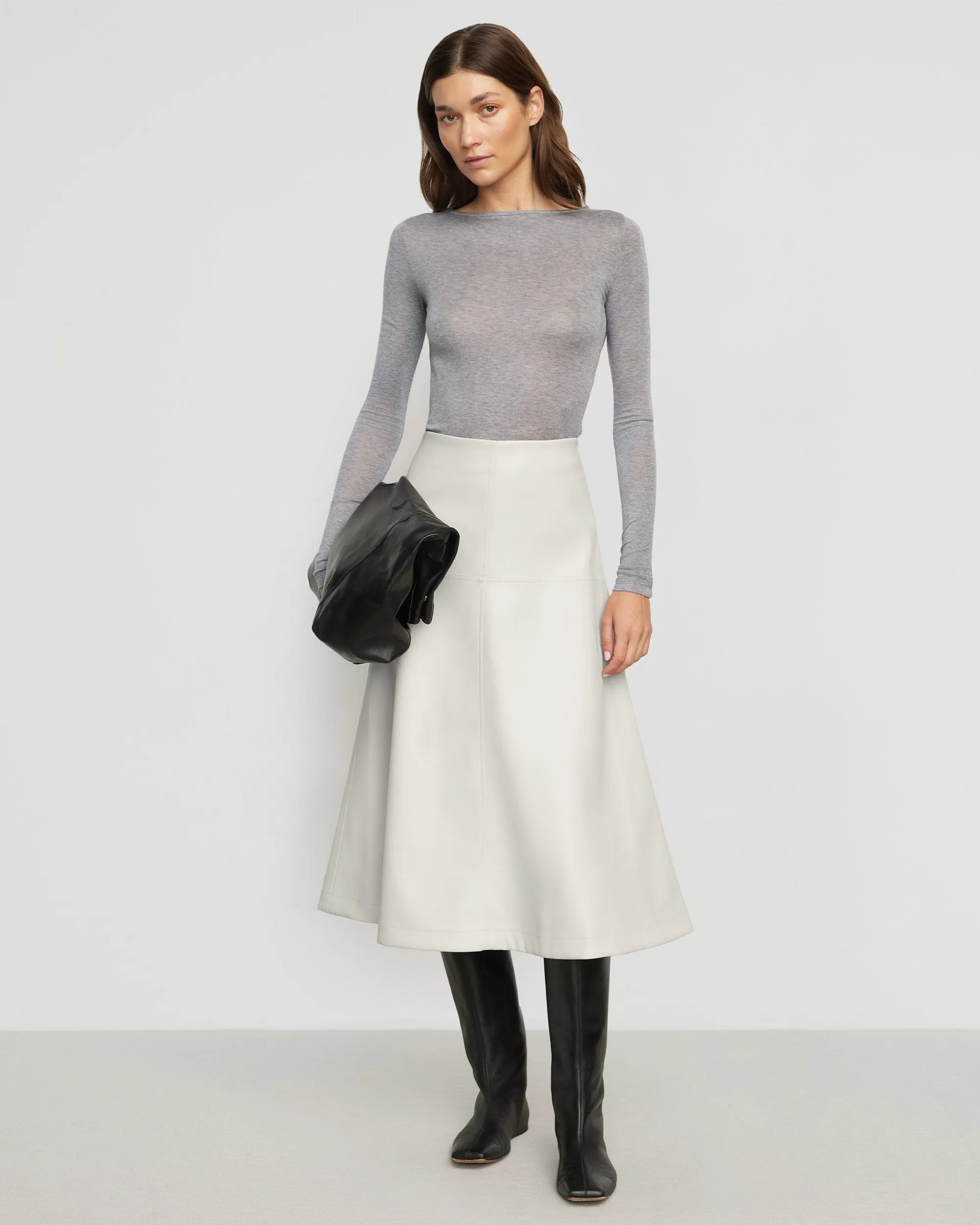 Lana Tencel-Wool Semi-Sheer Tee