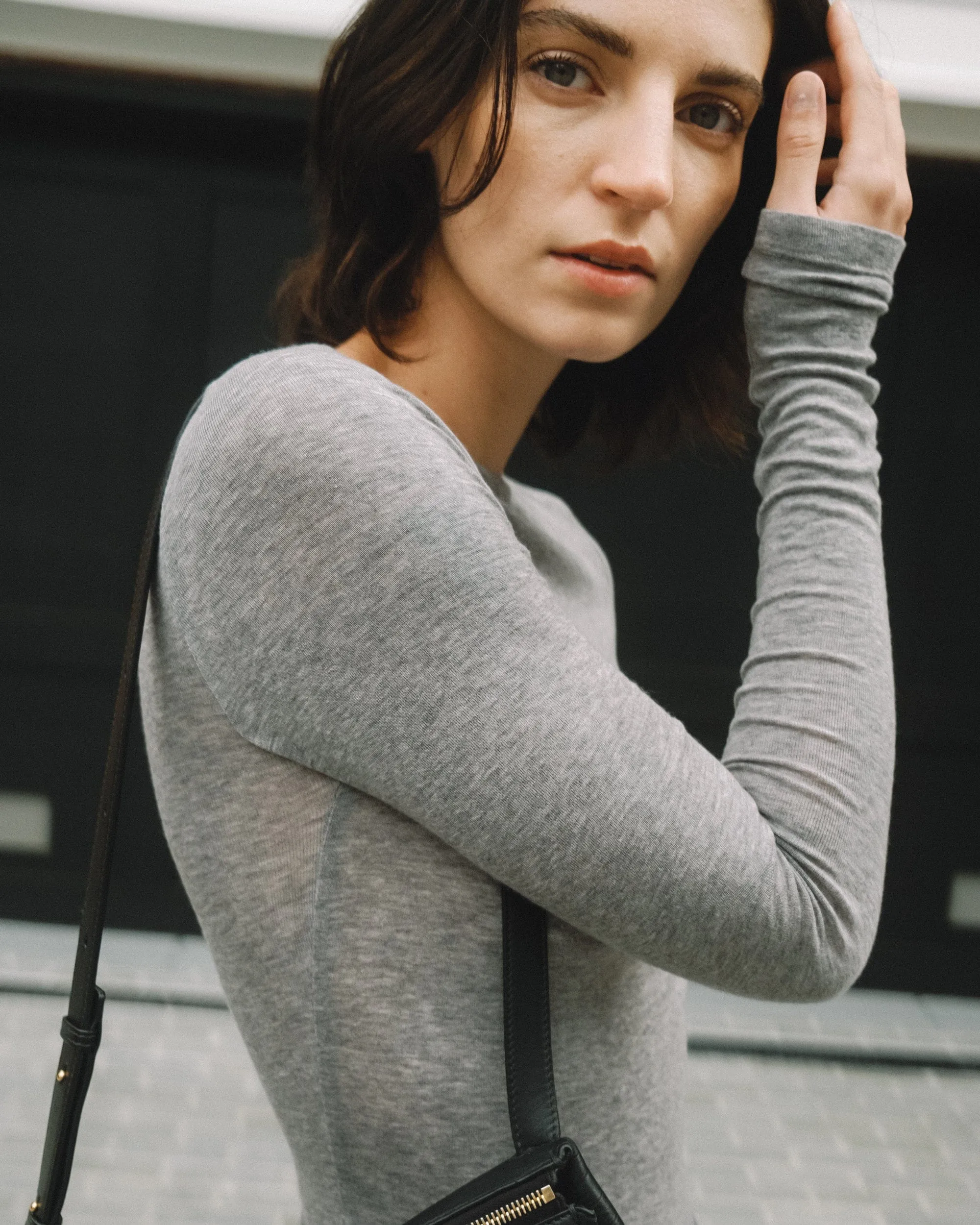 Lana Tencel-Wool Semi-Sheer Tee