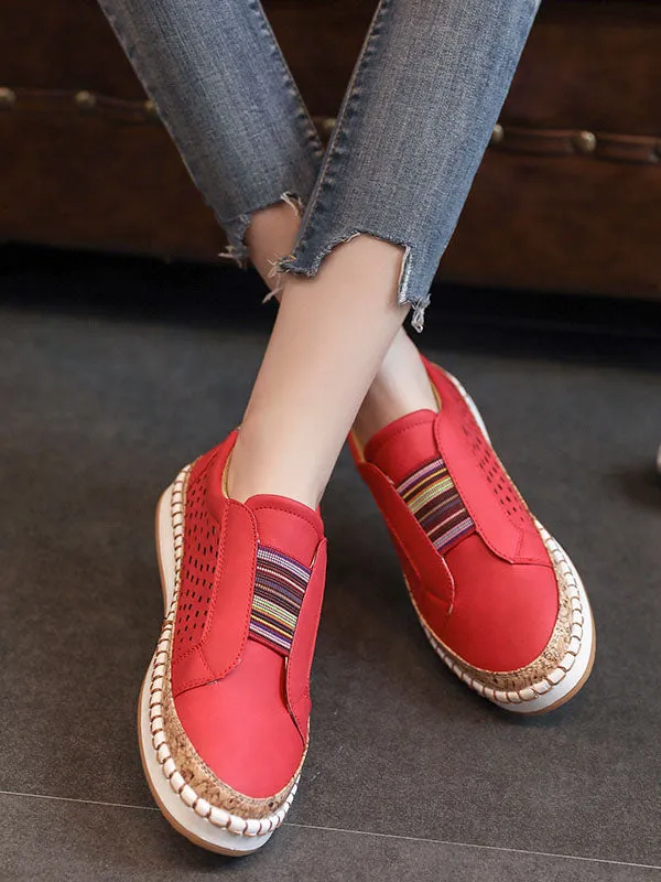 Large Size Couple Canvas Shoes with A Set of Feet A Pedal Two-color Striped Bottom Stitching Tassel Low To Help Single Shoes