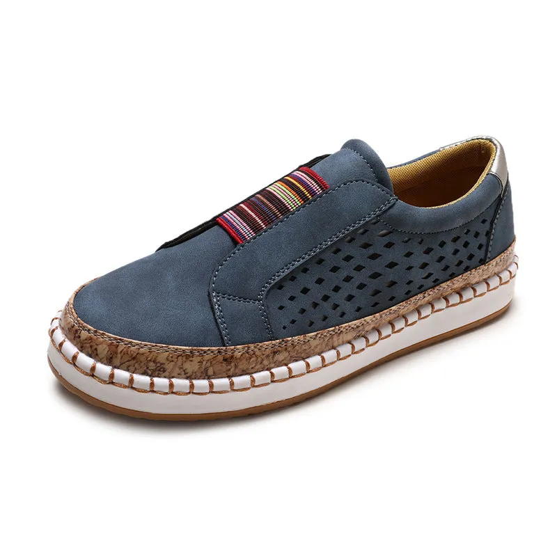Large Size Couple Canvas Shoes with A Set of Feet A Pedal Two-color Striped Bottom Stitching Tassel Low To Help Single Shoes