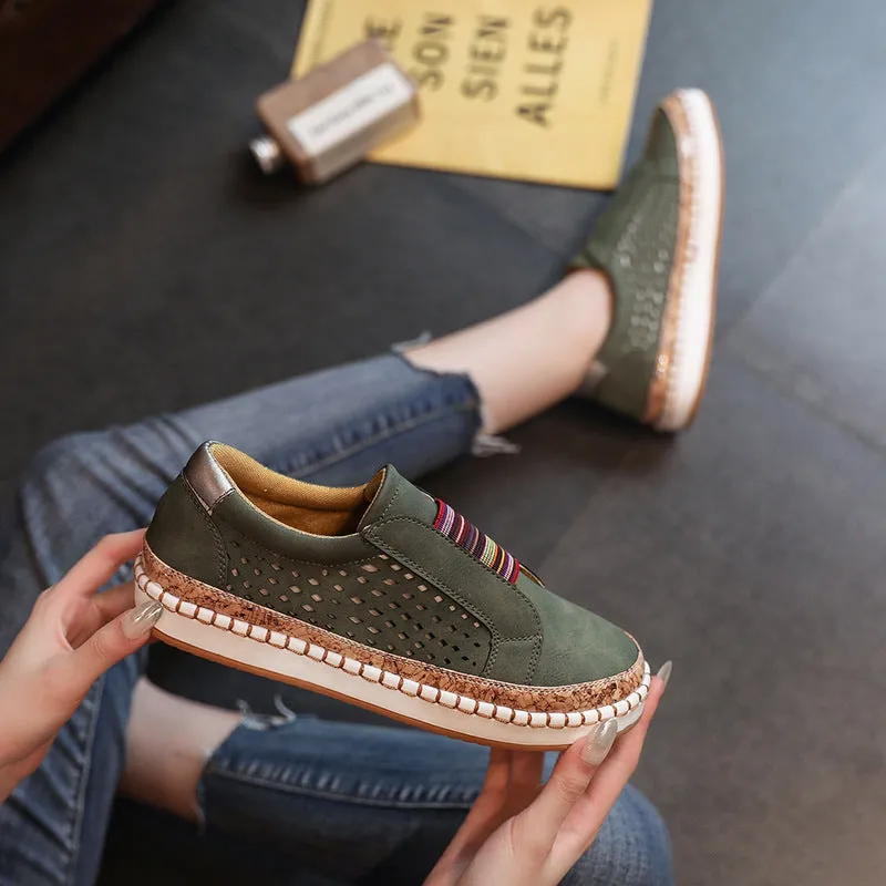 Large Size Couple Canvas Shoes with A Set of Feet A Pedal Two-color Striped Bottom Stitching Tassel Low To Help Single Shoes