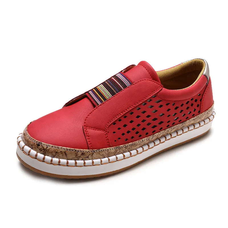 Large Size Couple Canvas Shoes with A Set of Feet A Pedal Two-color Striped Bottom Stitching Tassel Low To Help Single Shoes