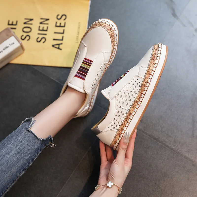 Large Size Couple Canvas Shoes with A Set of Feet A Pedal Two-color Striped Bottom Stitching Tassel Low To Help Single Shoes
