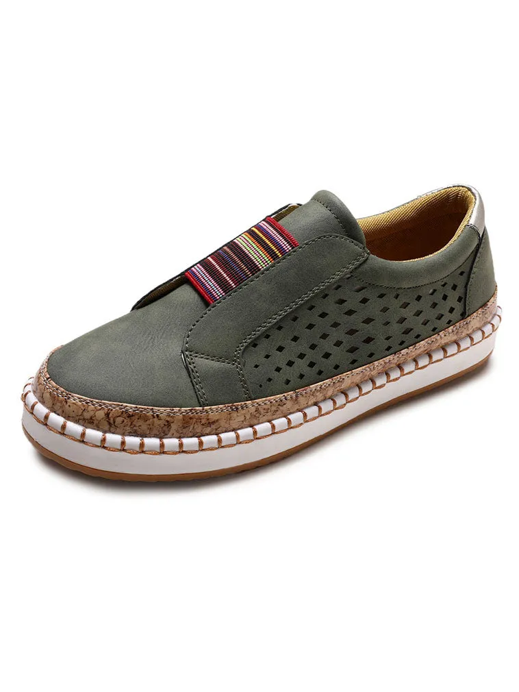 Large Size Couple Canvas Shoes with A Set of Feet A Pedal Two-color Striped Bottom Stitching Tassel Low To Help Single Shoes