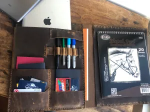 Leather Business Portfolio , Notepad Holder, Portfolio Organizer