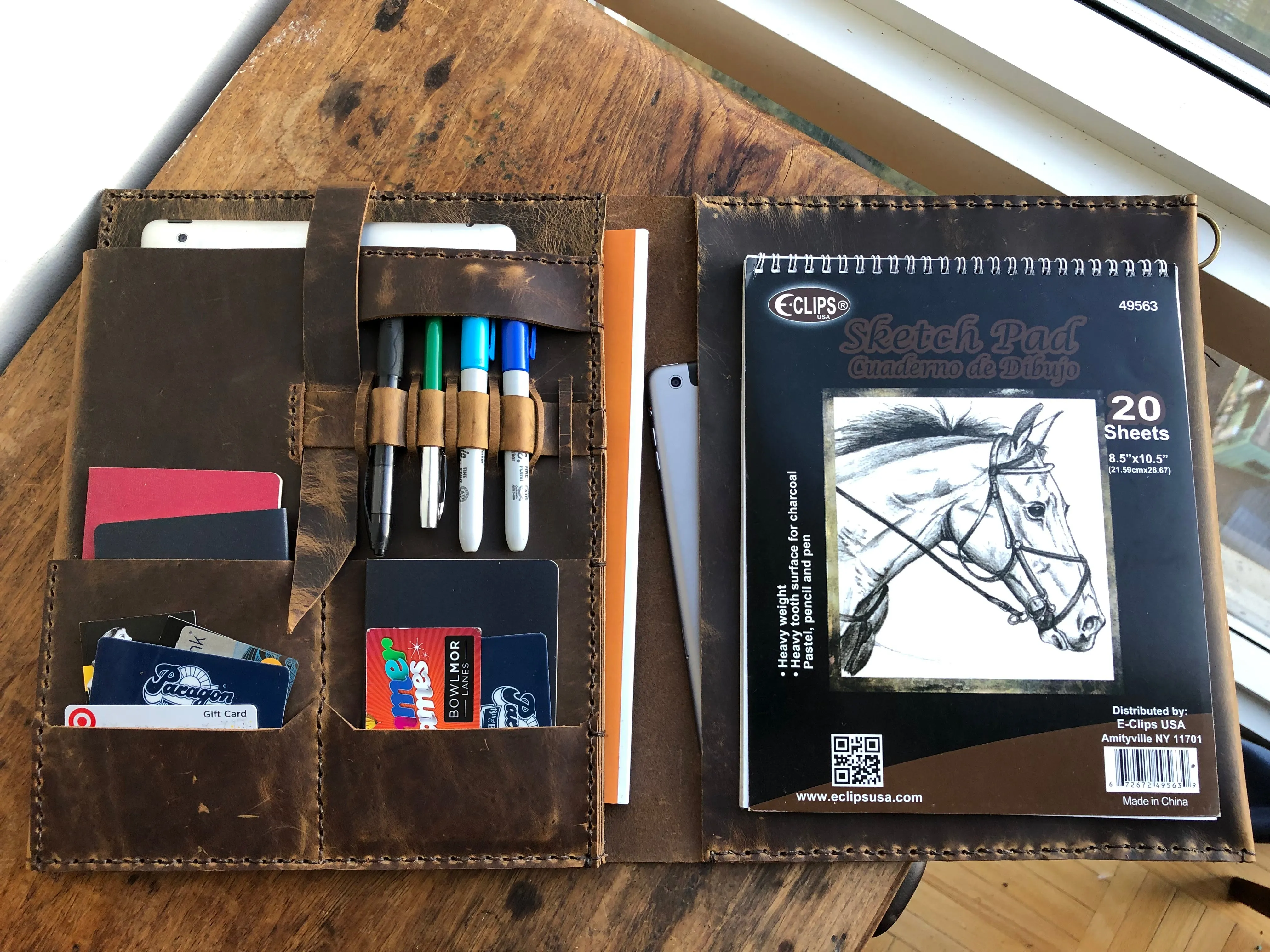 Leather Business Portfolio , Notepad Holder, Portfolio Organizer