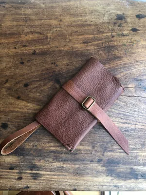 Leather Clutch Wallet / 6 Pocket iPhone Case / Leather Clutch Purse