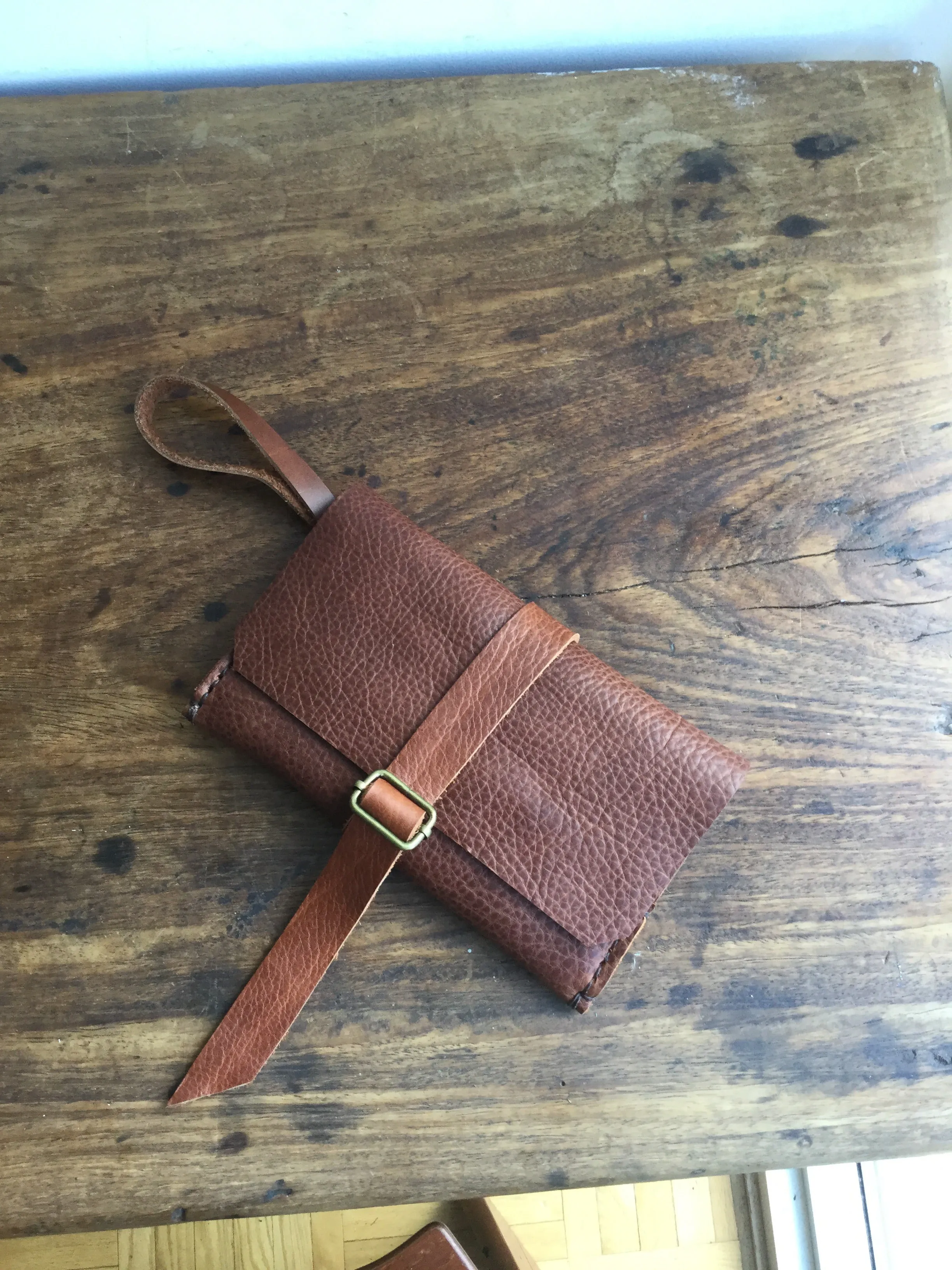 Leather Clutch Wallet / 6 Pocket iPhone Case / Leather Clutch Purse