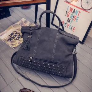 Leather Fashion Rivet Women Handbags