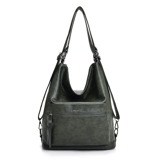 Leather Multifunction Women Shoulder Bags