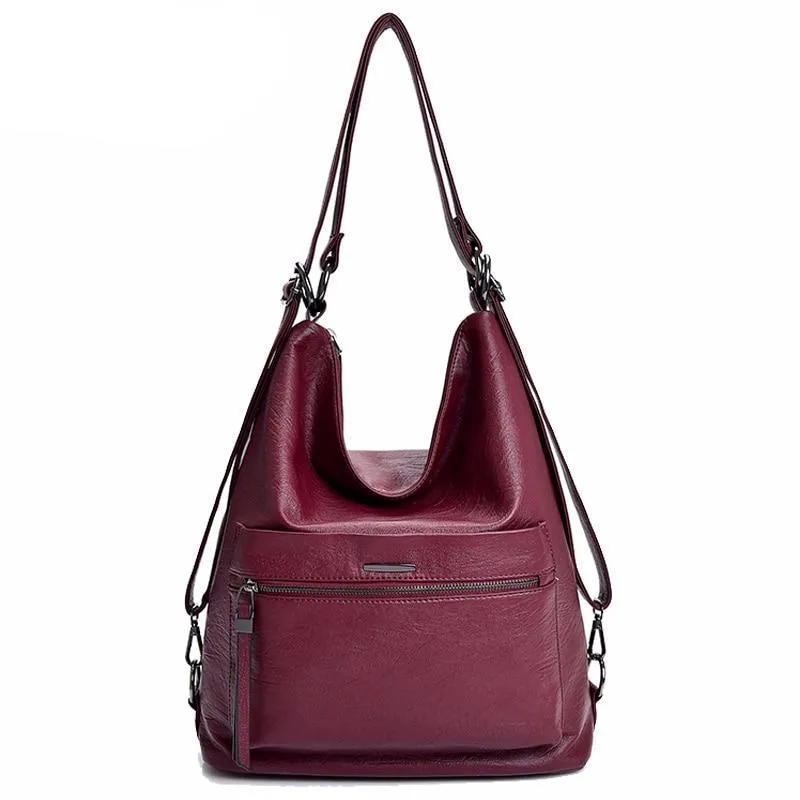 Leather Multifunction Women Shoulder Bags
