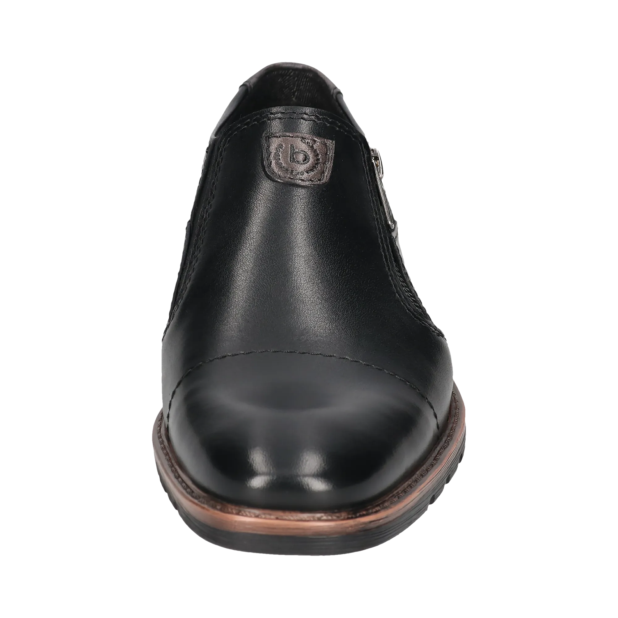 Leder Slip on schwarz