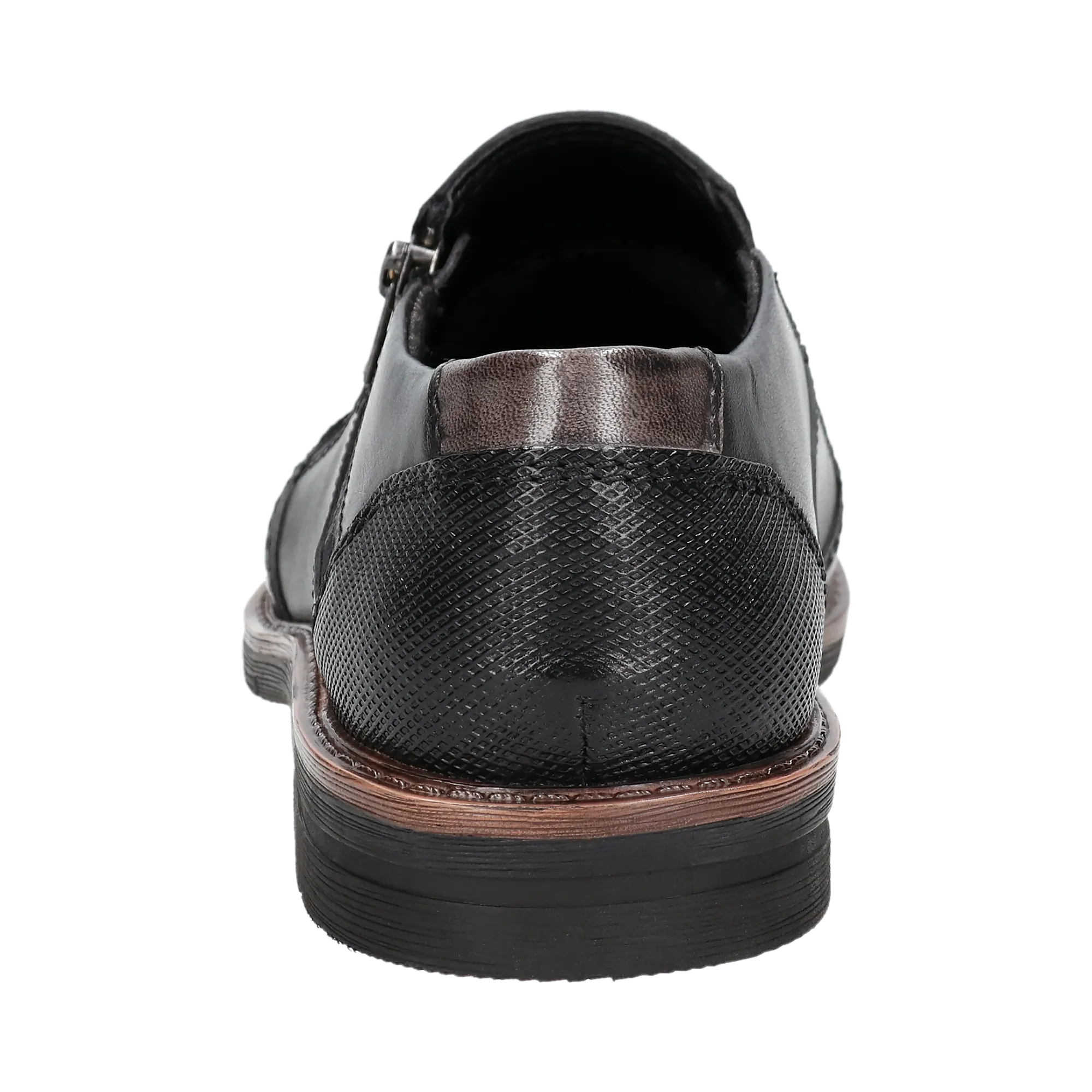 Leder Slip on schwarz