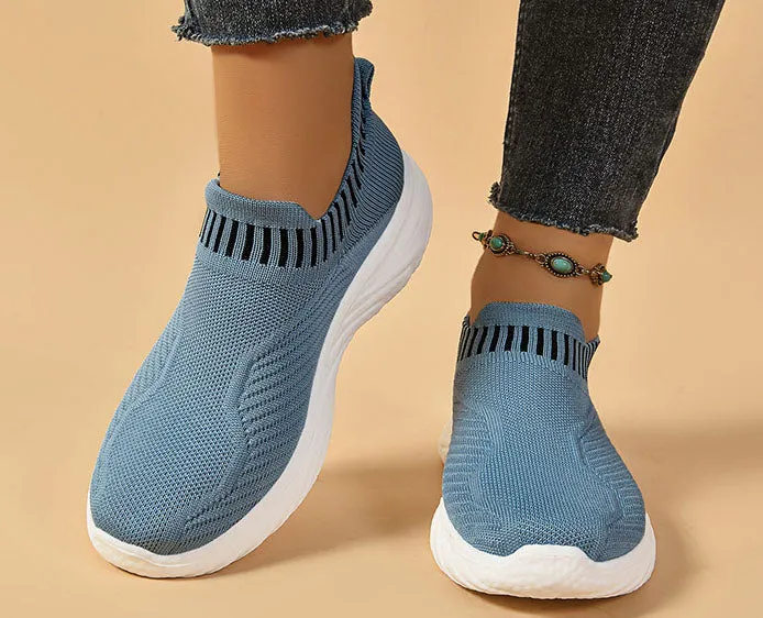 Lightweight and Water-Resistant Slip-On Sneakers for Women