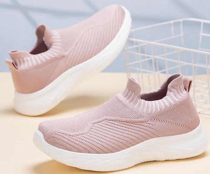 Lightweight and Water-Resistant Slip-On Sneakers for Women