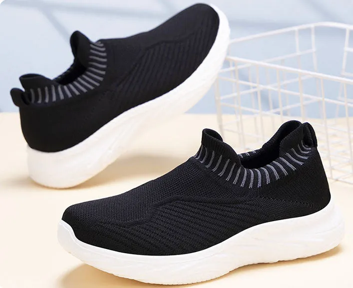 Lightweight and Water-Resistant Slip-On Sneakers for Women