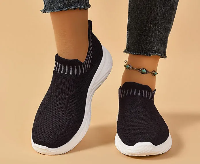 Lightweight and Water-Resistant Slip-On Sneakers for Women