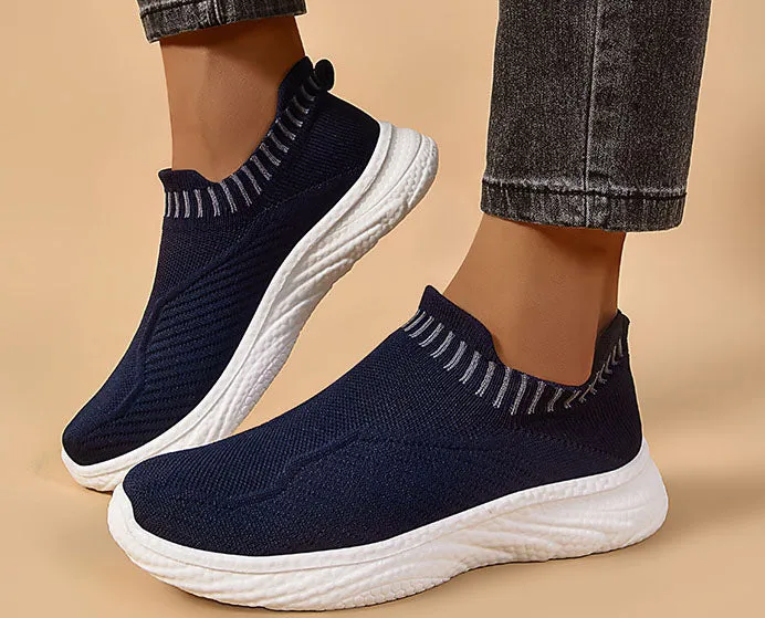 Lightweight and Water-Resistant Slip-On Sneakers for Women