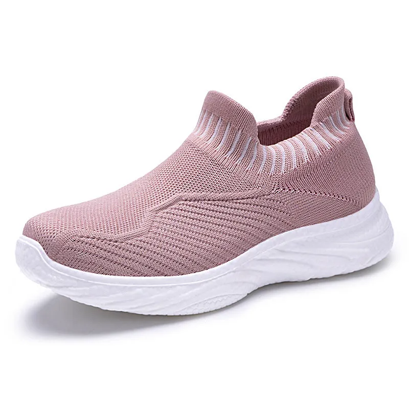 Lightweight and Water-Resistant Slip-On Sneakers for Women