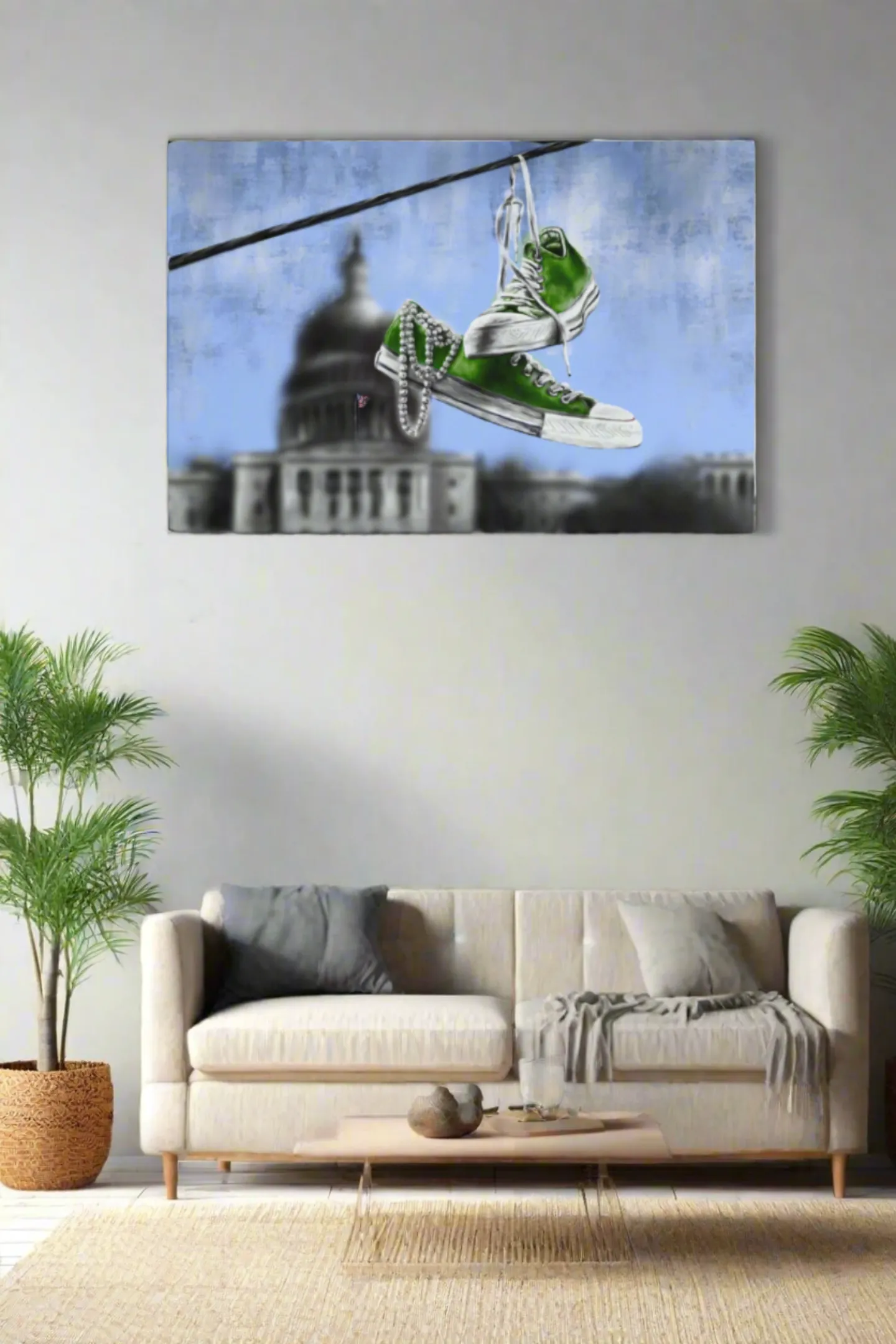 Lime | Chucks & Pearls Canvas
