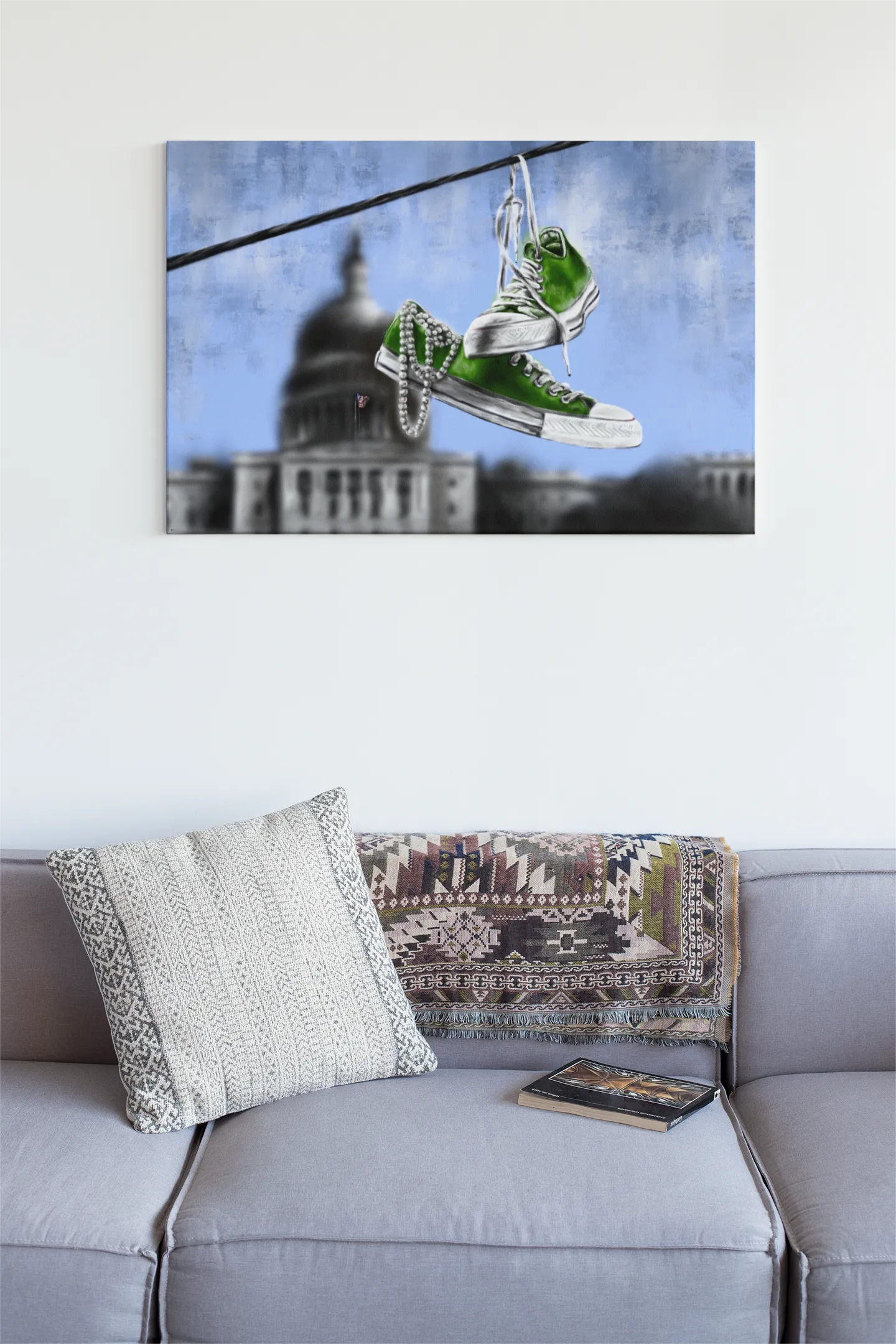 Lime | Chucks & Pearls Canvas