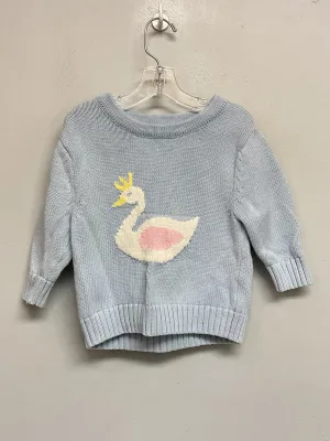Little English Size 18M light blue Swan Cotton Infant Girls Sweaters & Vests