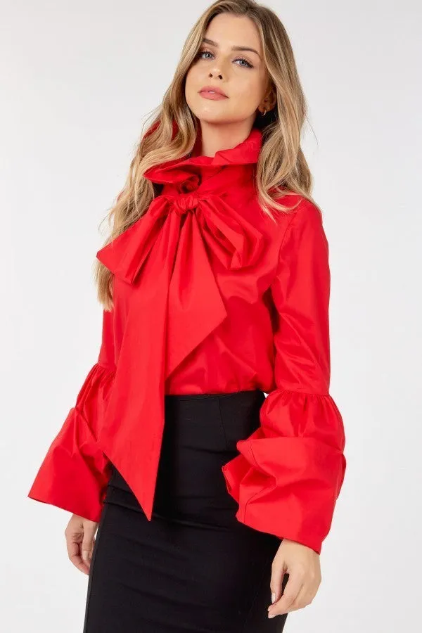 Long Sleeve Poplin Blouse